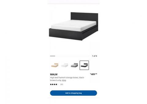 IKEA king bed